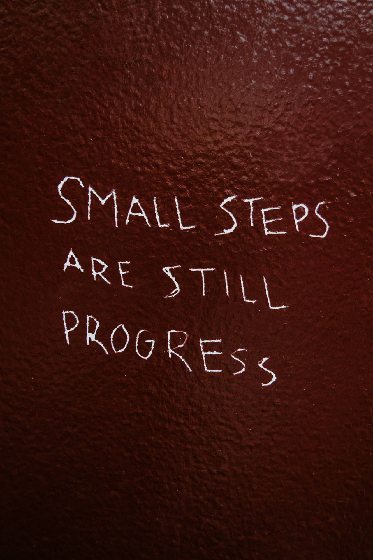 Small Steps Are Progress Motivational Quote Background