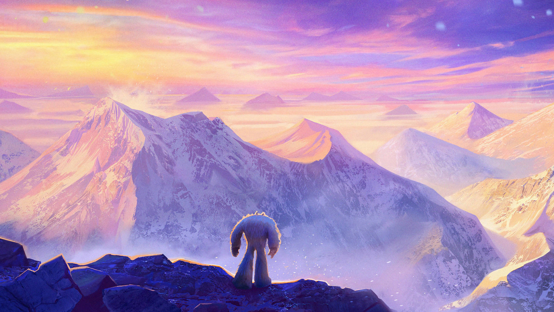 Smallfoot On A Mountain