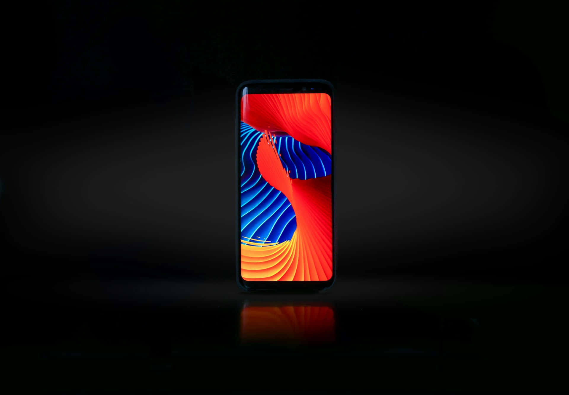 Smartphone Display Abstract Wallpaper Mockup Background