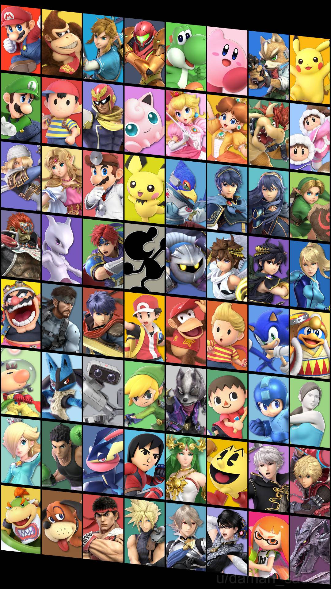 Smash Bros Ultimate Fight Characters Background