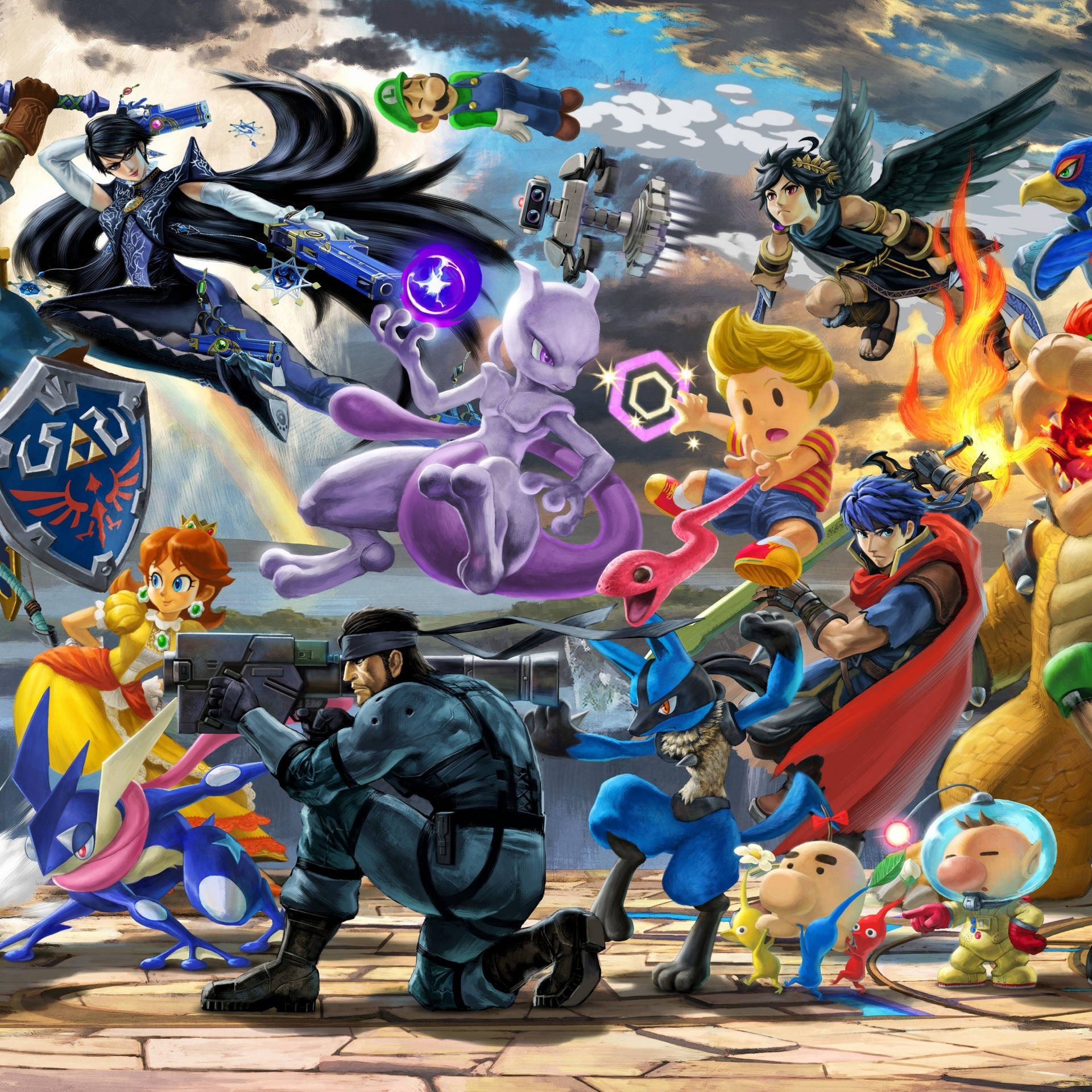 Smash Bros Ultimate Graphic Art Background