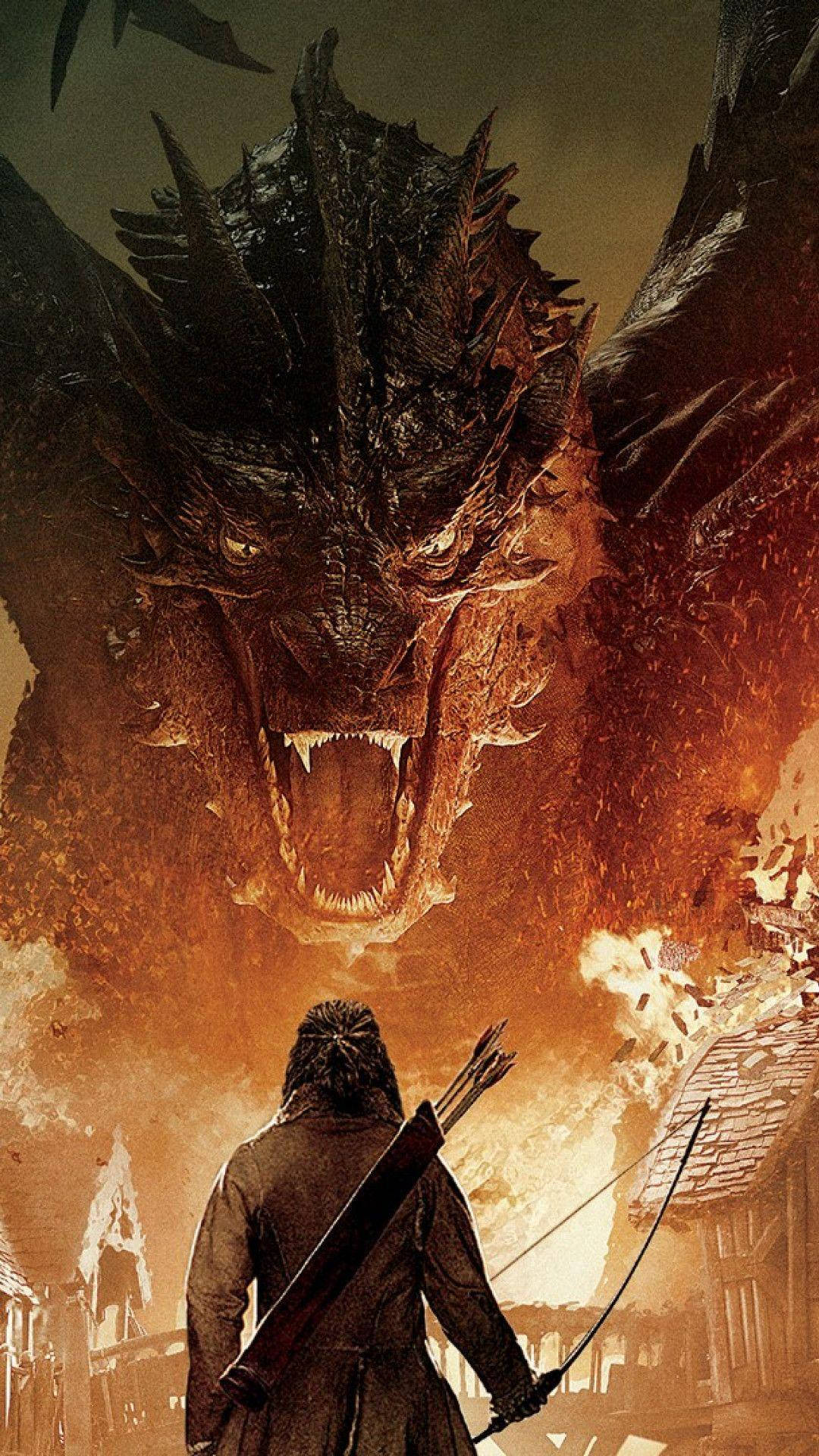 Smaug The Dragon For Iphone Screens Background