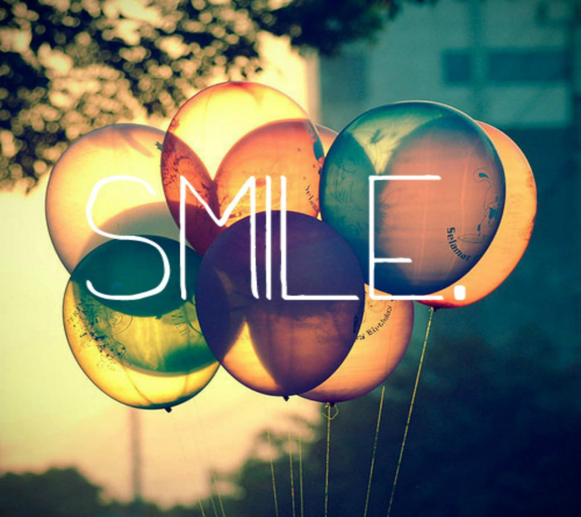 Smile And Balloons Tumblr Background