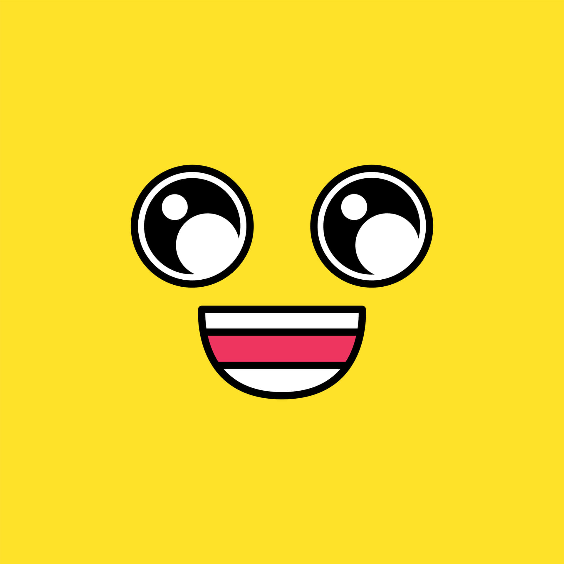 Smile Emoji Big Eyes Yellow