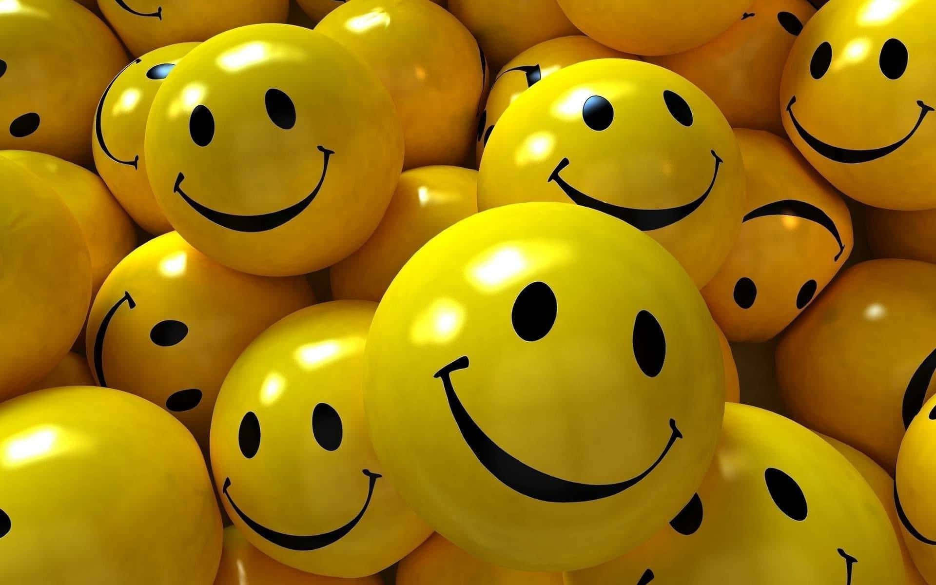 Smile Emoji Shining Yellow Ball Meme