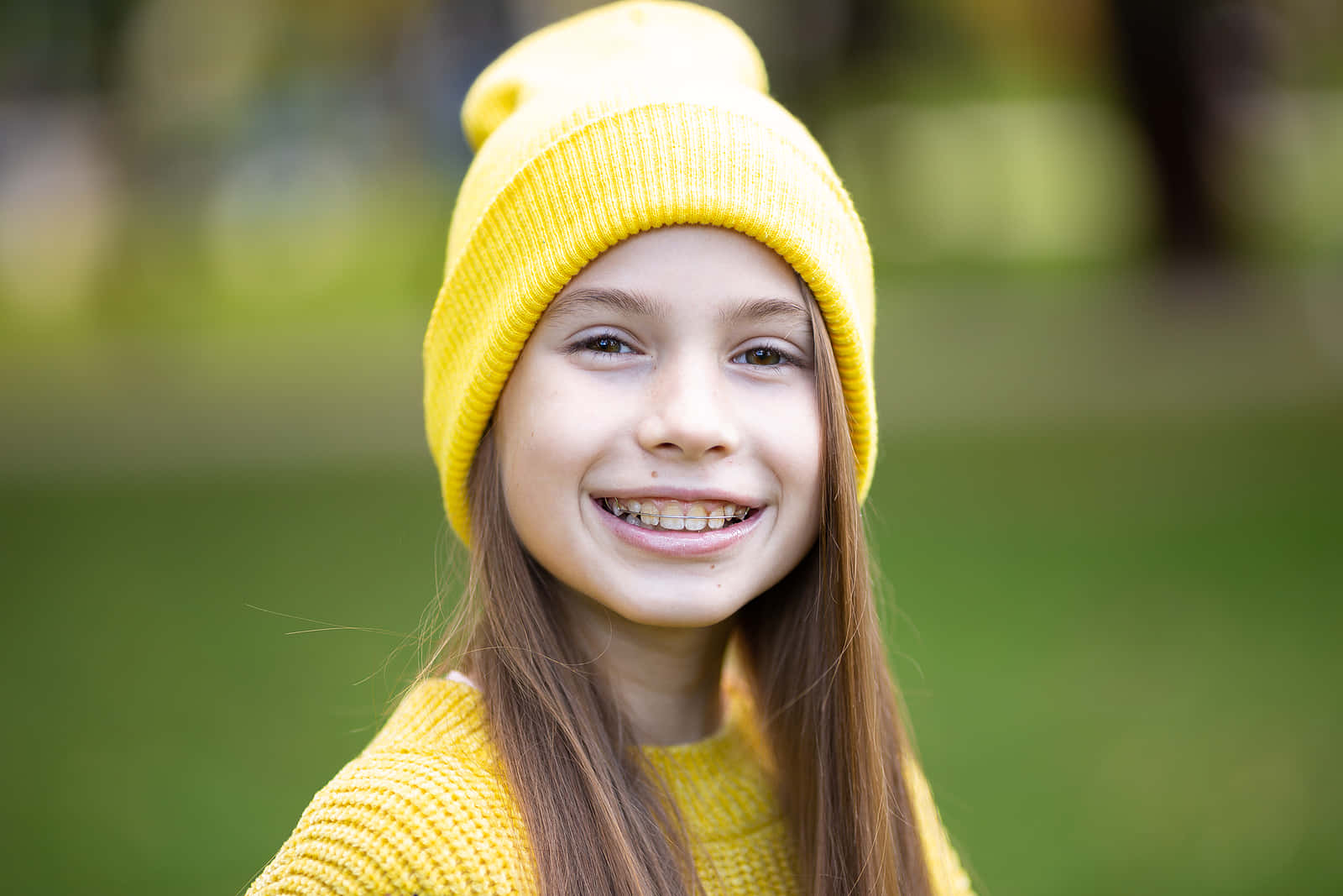 Smiley Cute Young Teenager Girl