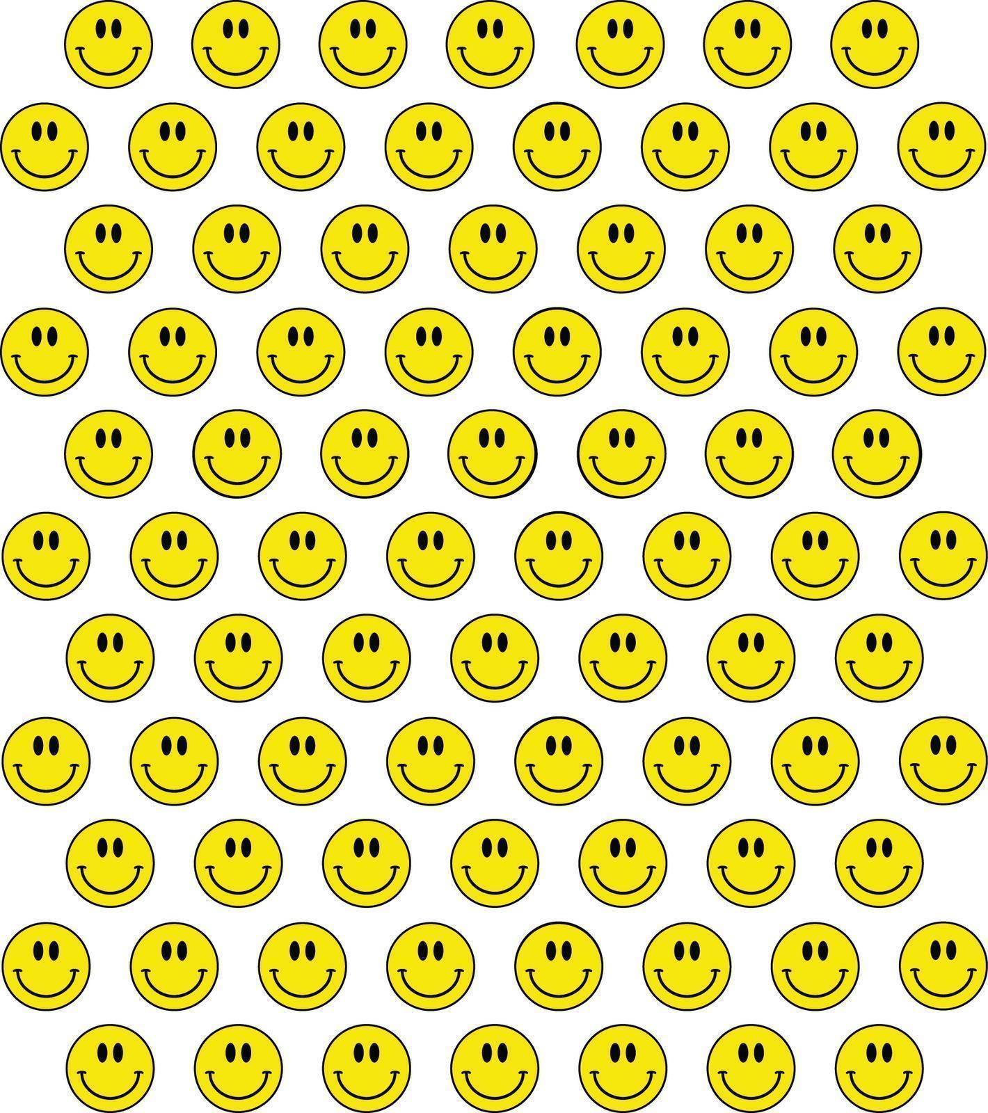 Smiley Face Classic Yellow Background
