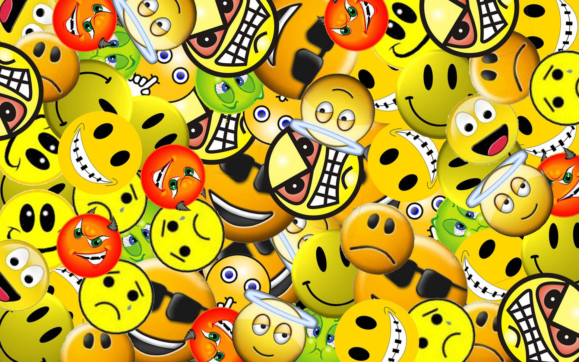 Smiley Face Collection Background