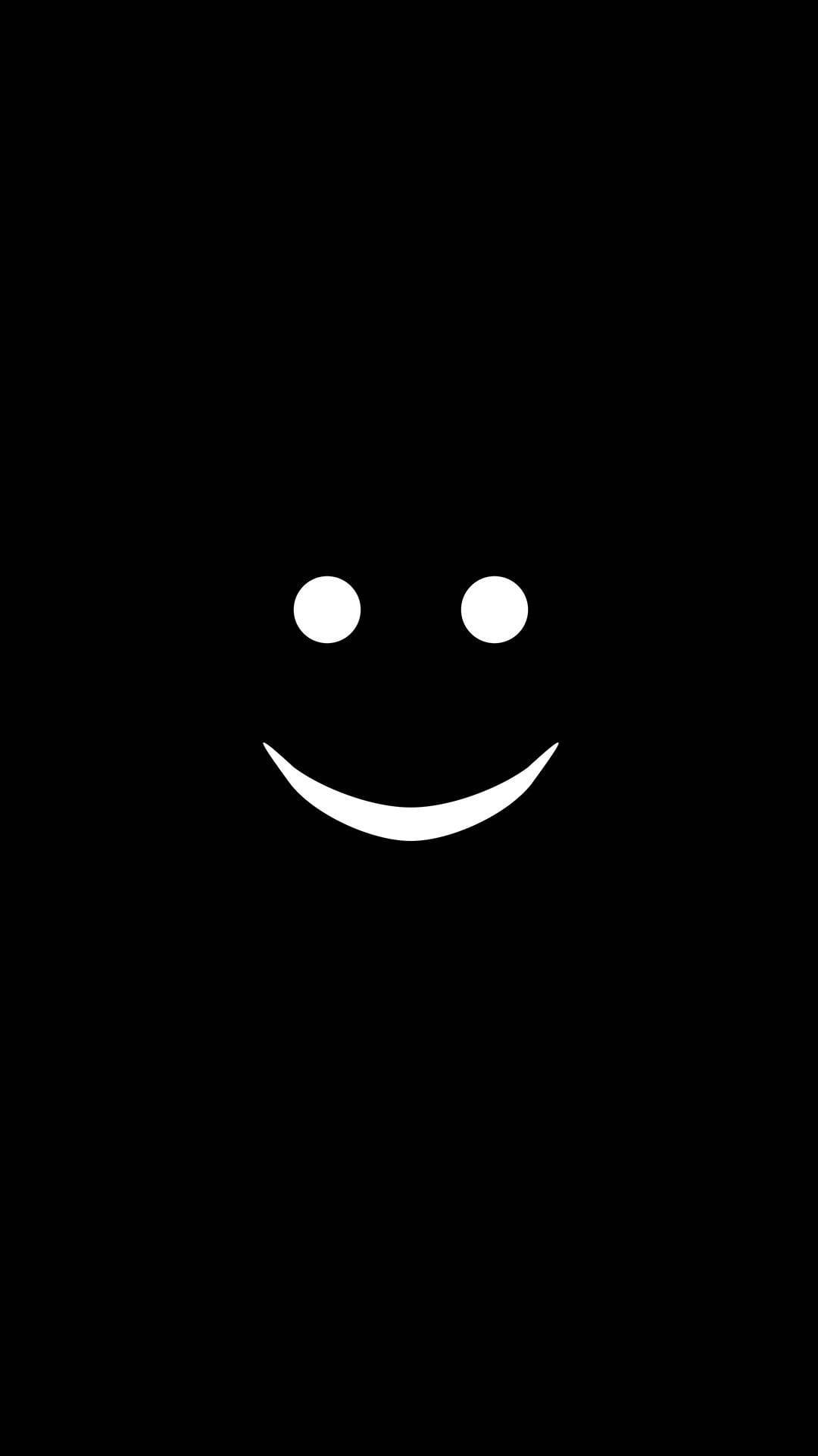 Smiley Face Samsung Black Background