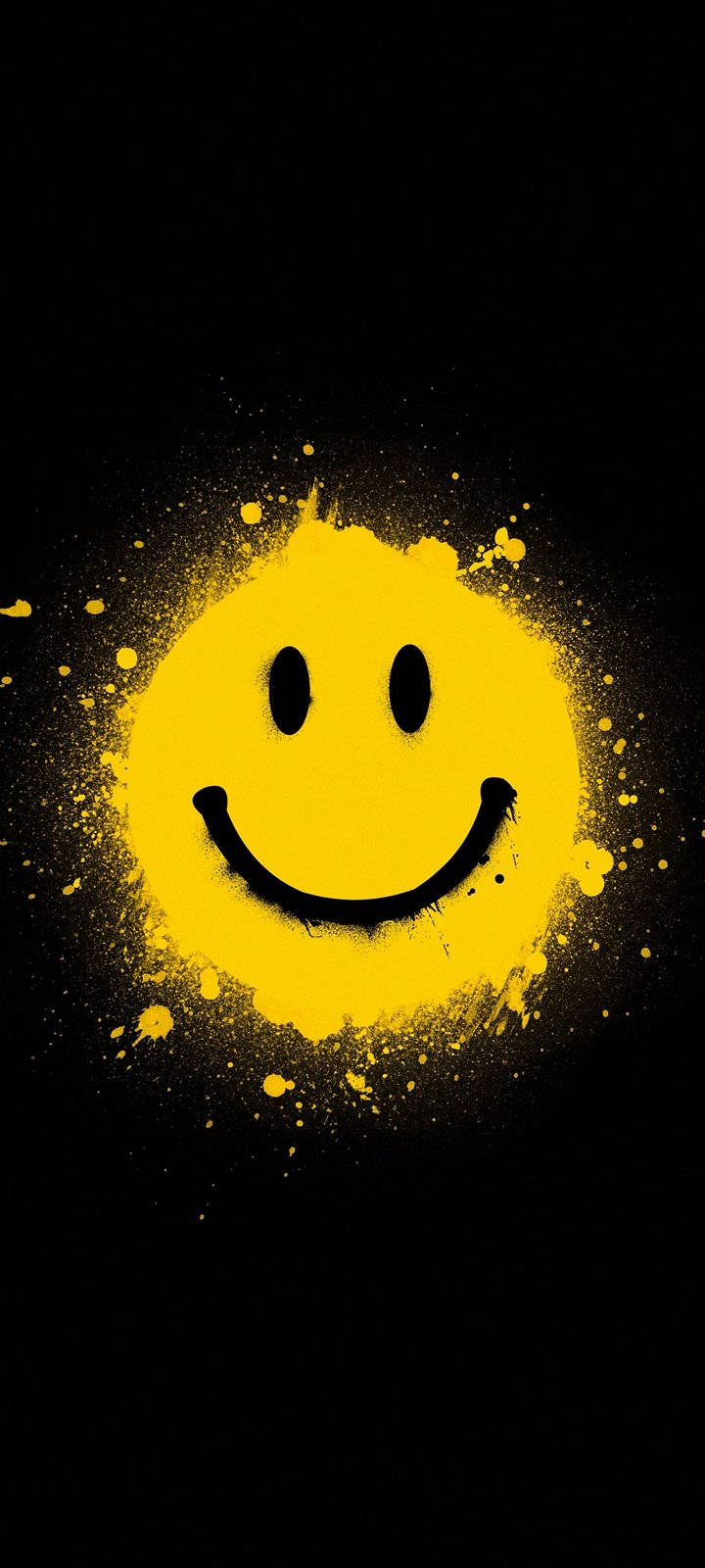 Smiley Face Spray Paint Background