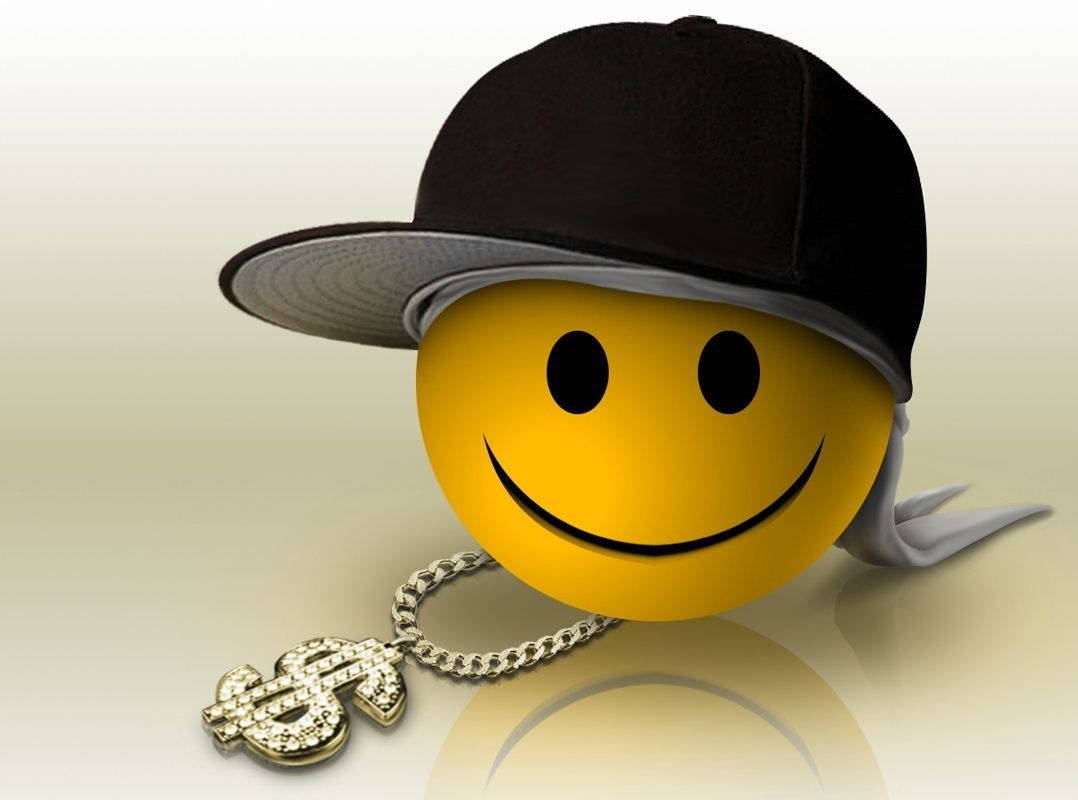 Smiley Face Thug Life Background