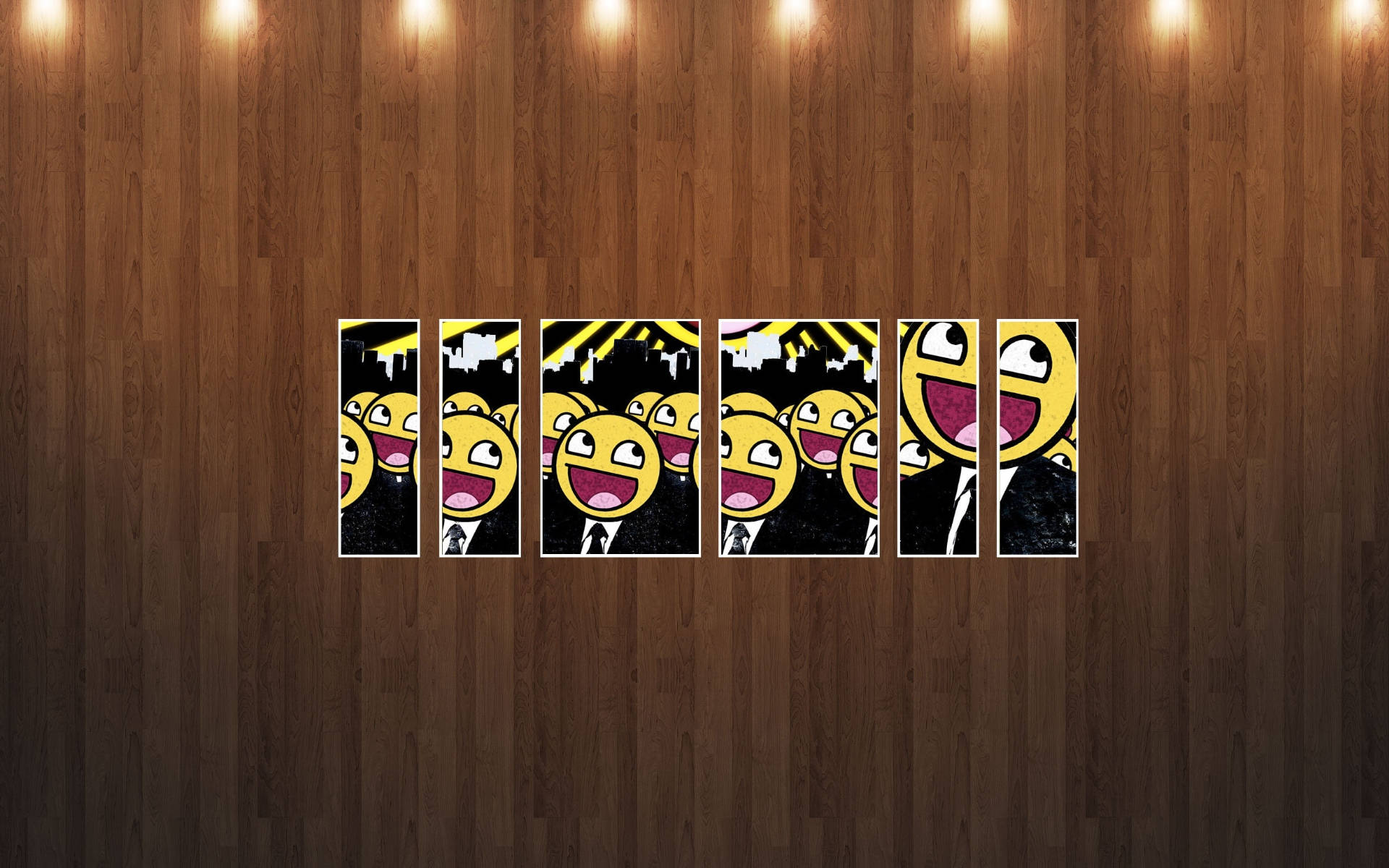 Smiley Meme Faces Portrait Background