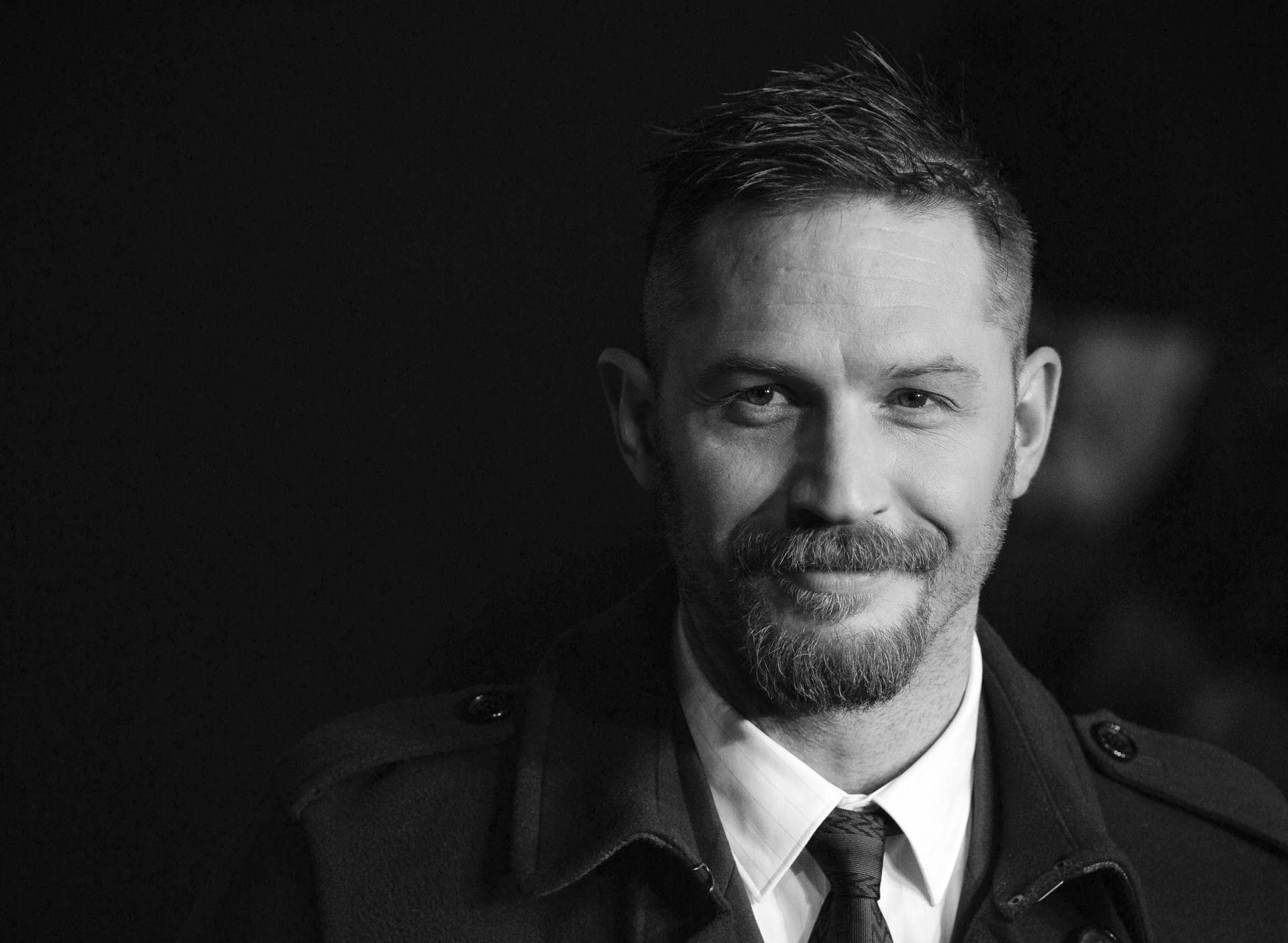 Smiling Actor Tom Hardy Background