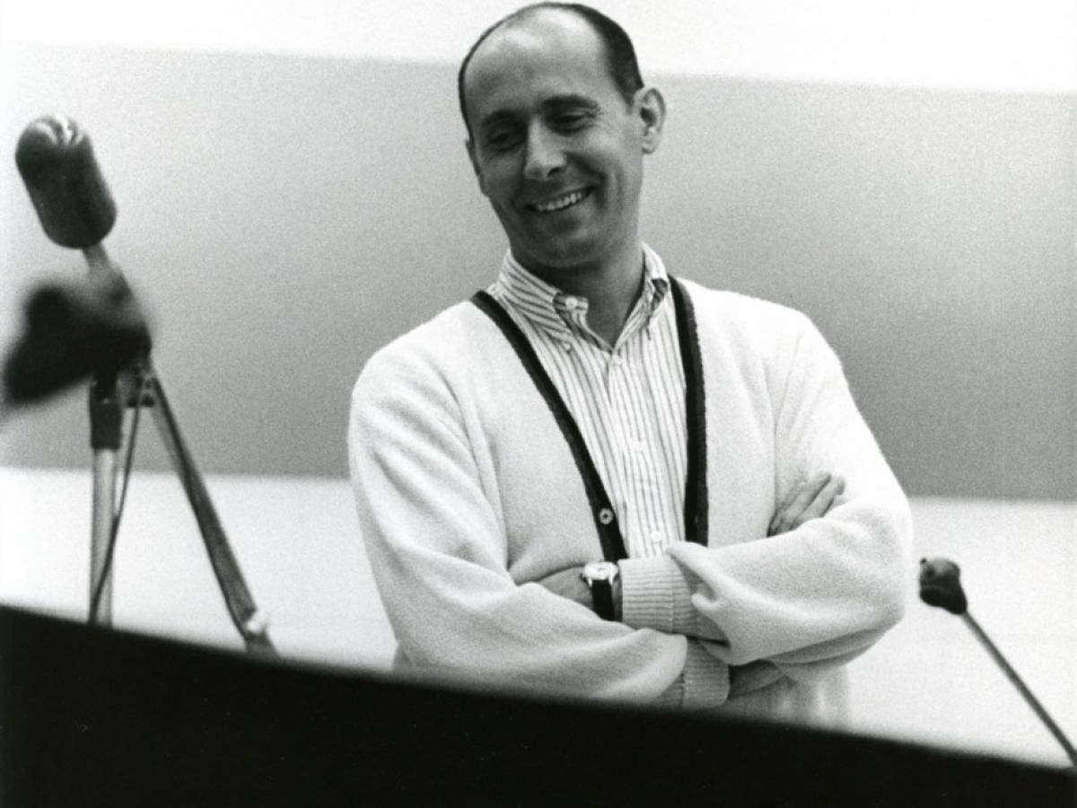 Smiling American Composer Henry Mancini Dutch Angle Shot