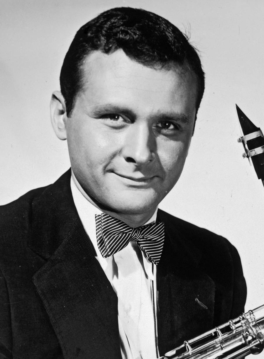 Smiling American Saxophonist Stan Getz Background