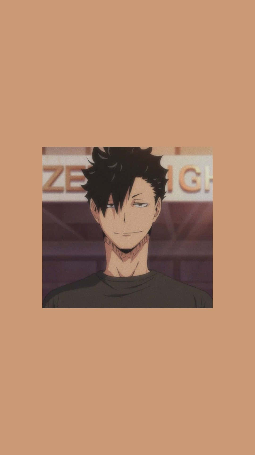 Smiling Anime Character Haikyuu Background