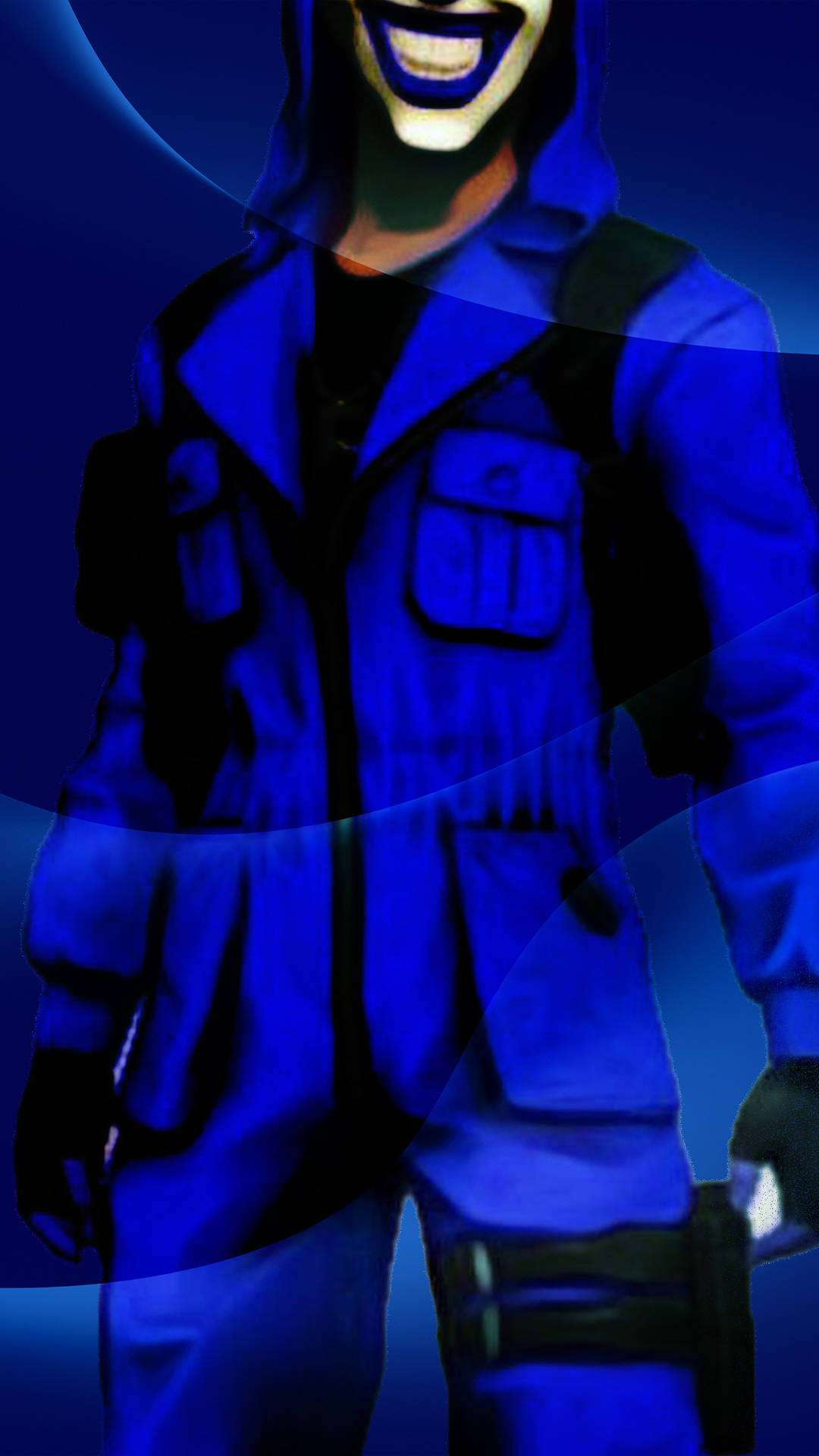 Smiling Blue Criminal Bundle Character Background