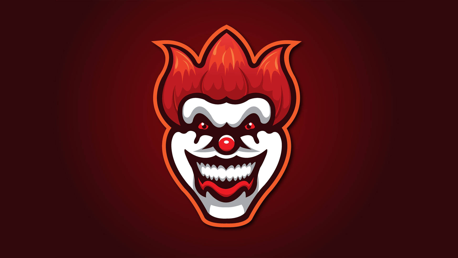 Smiling Clown Logo Background