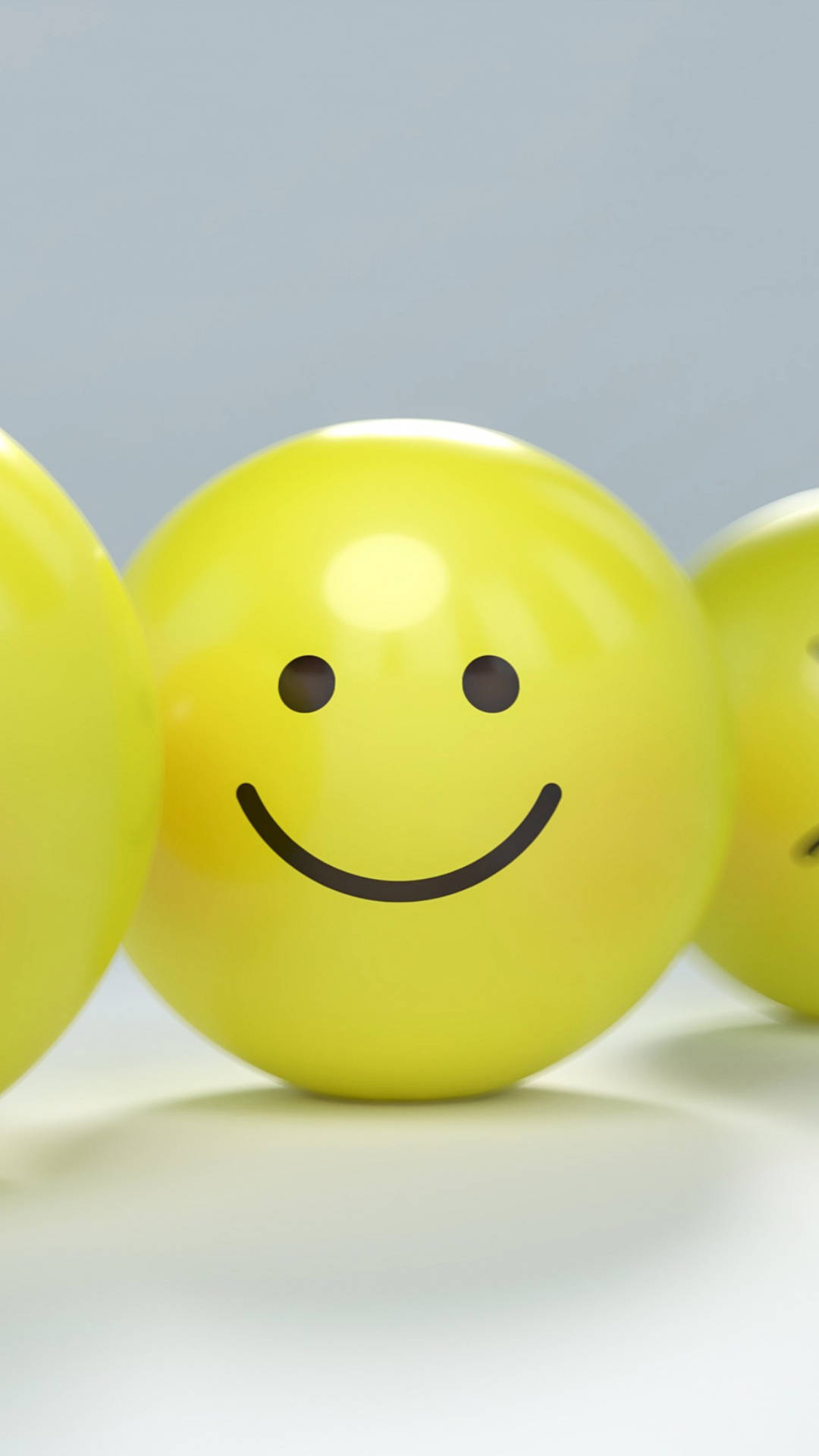 Smiling Emoji Ball Background