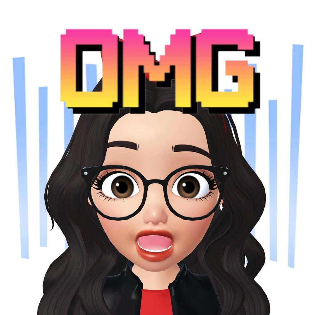 Smiling Emoji Girl Showing Gratitude