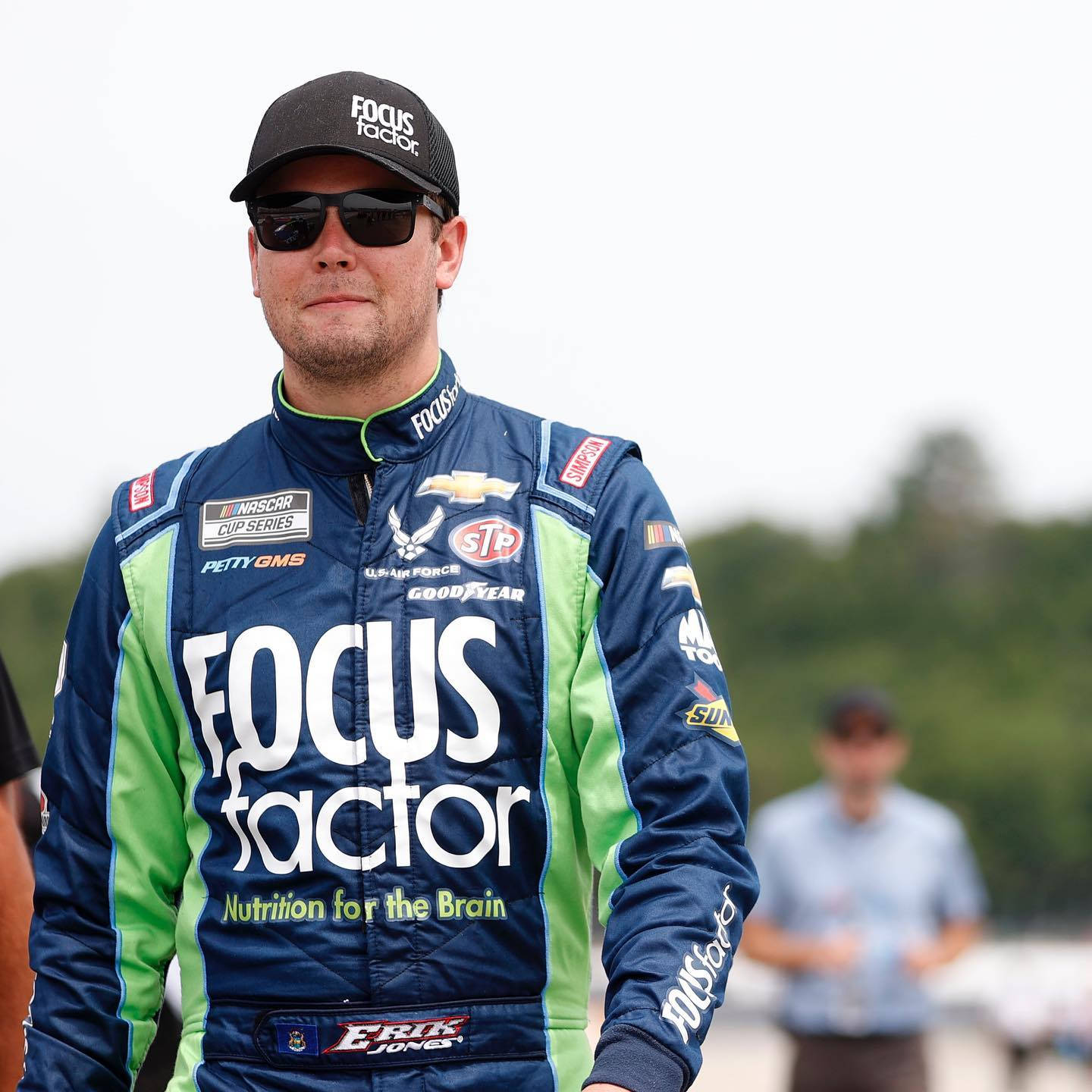 Smiling Erik Jones