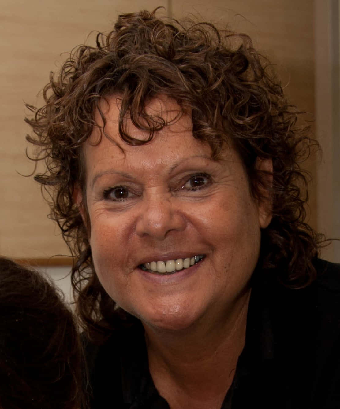 Smiling Evonne Goolagong Cawley Close Up Background