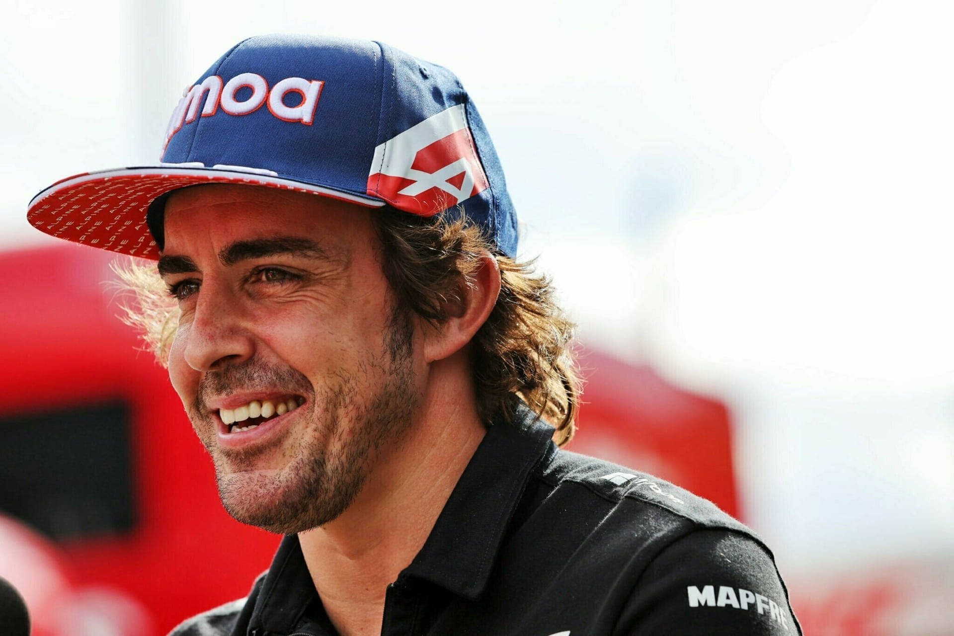 Smiling Fernando Alonso Close Up