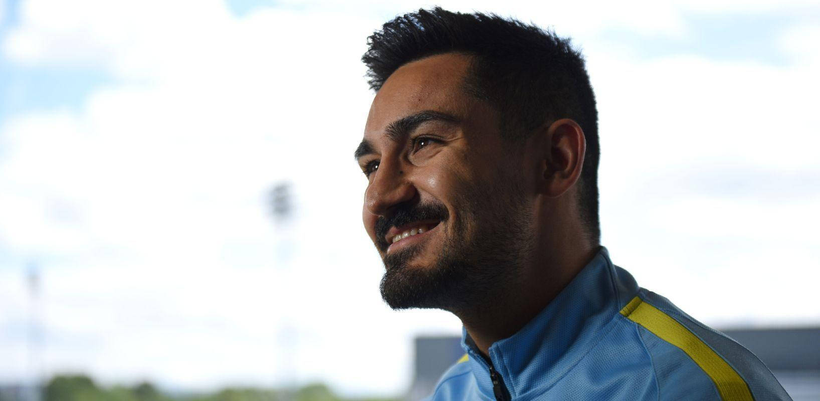 Smiling Football Player Ilkay Gundogan