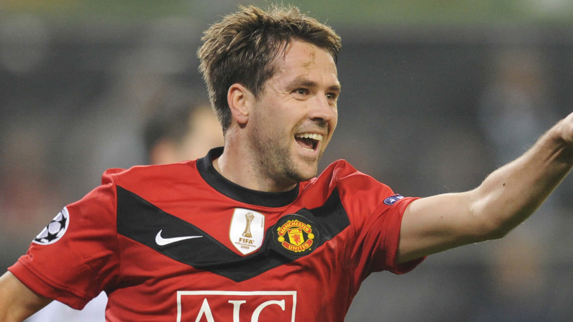 Smiling Football Player Michael Owen Background