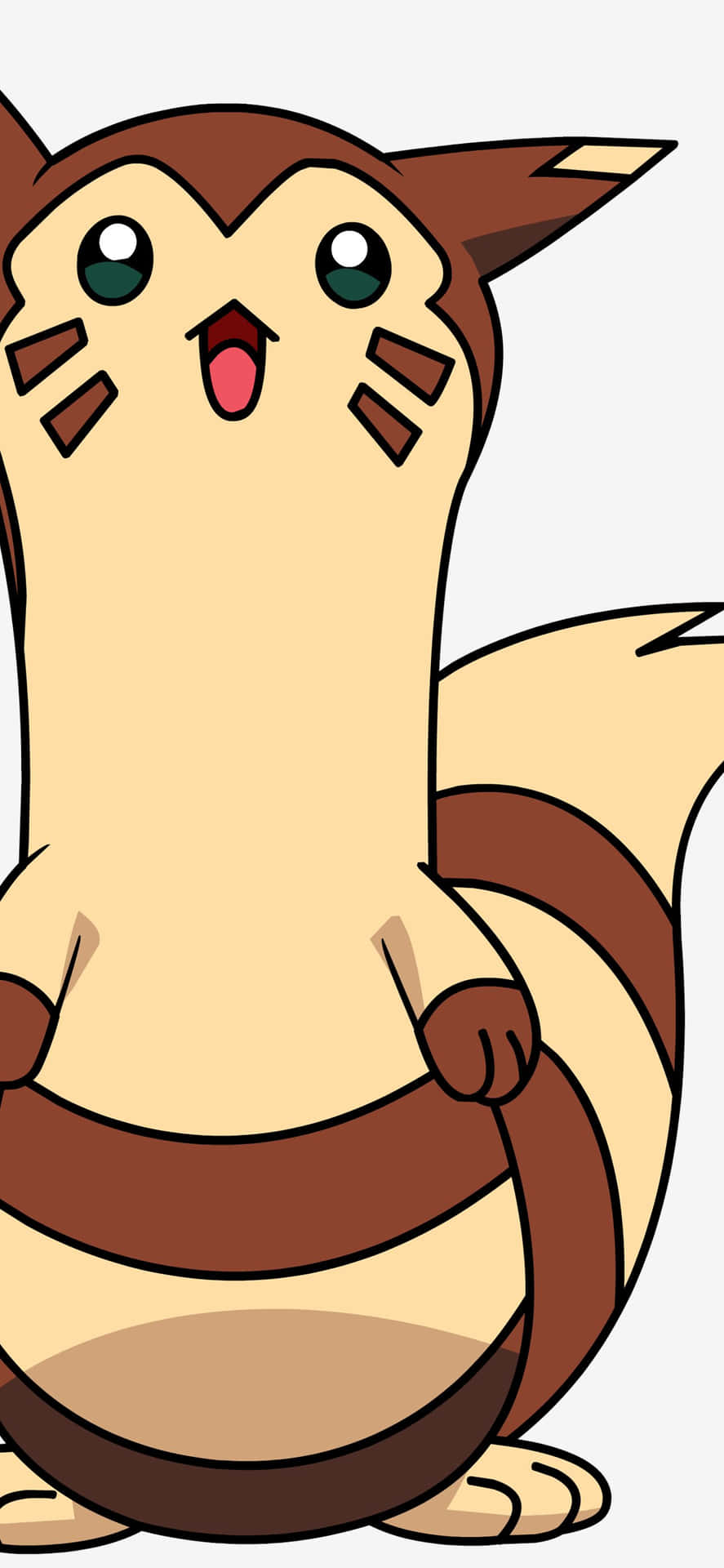 Smiling Furret Phone Background