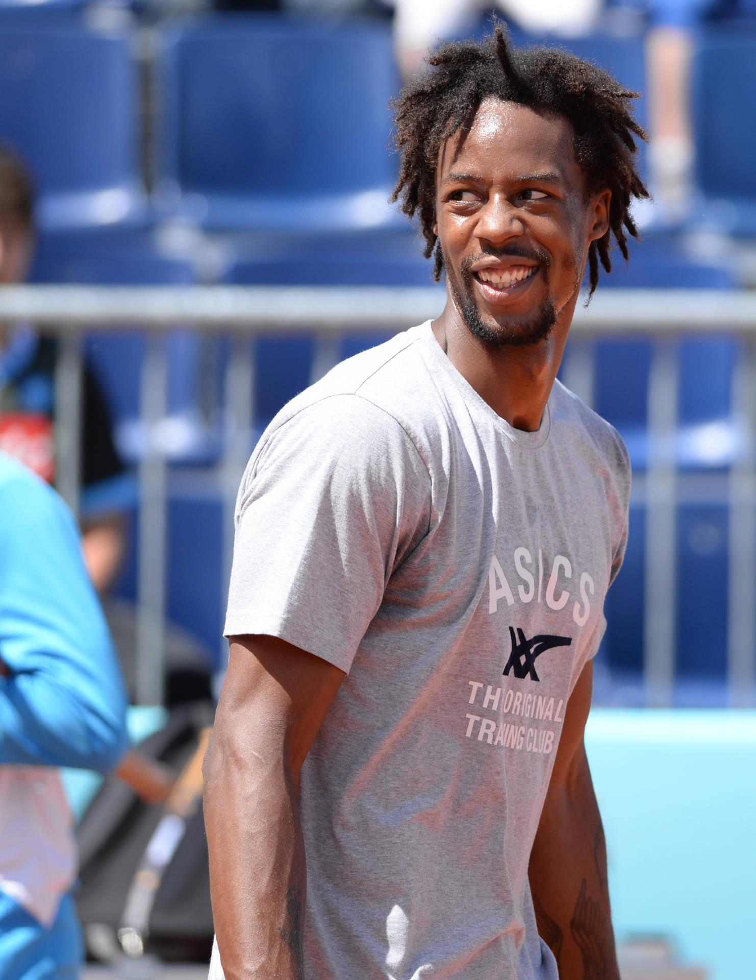 Smiling Gael Monfils Background