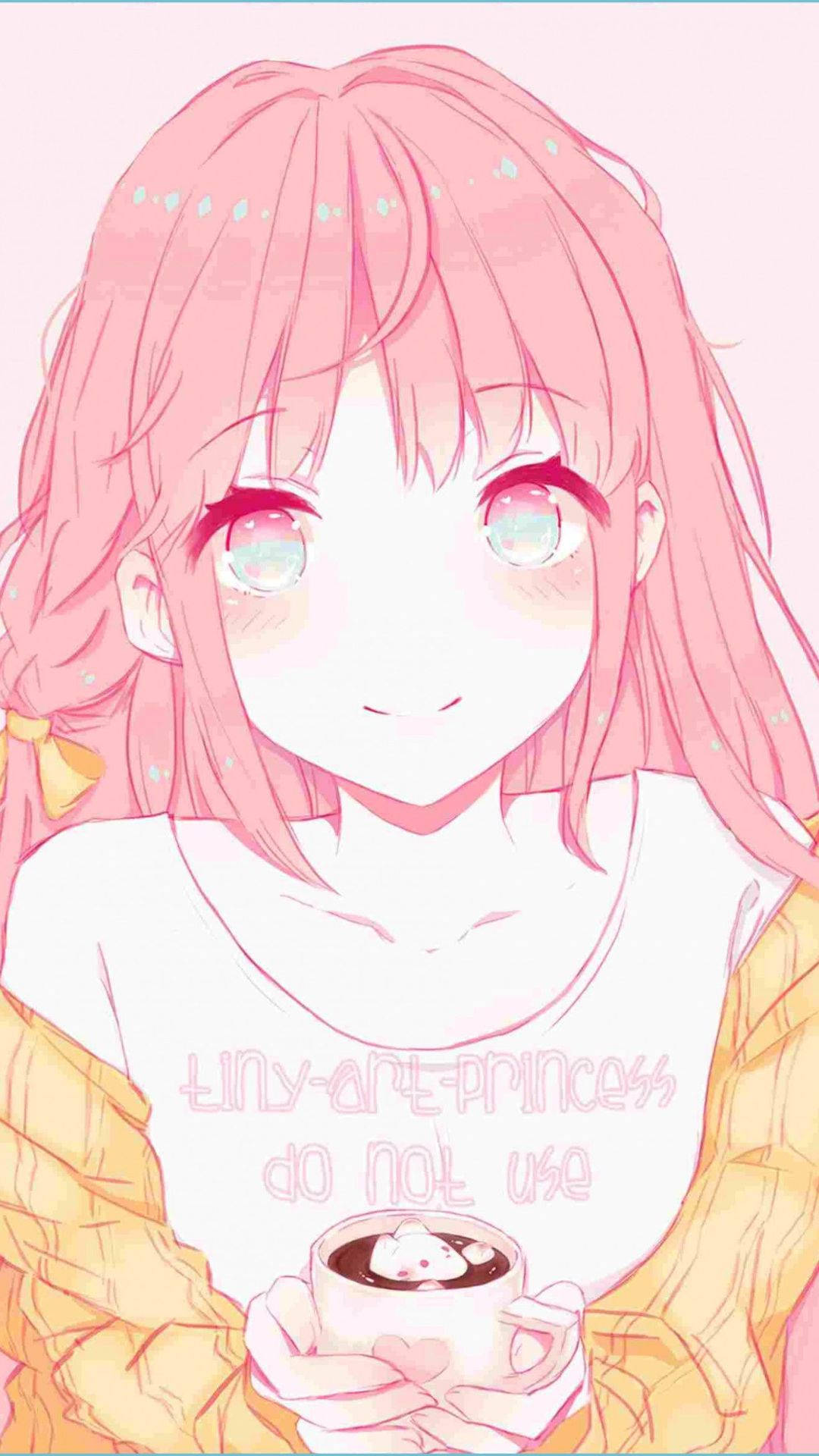 Smiling Girl Cute Aesthetic Background