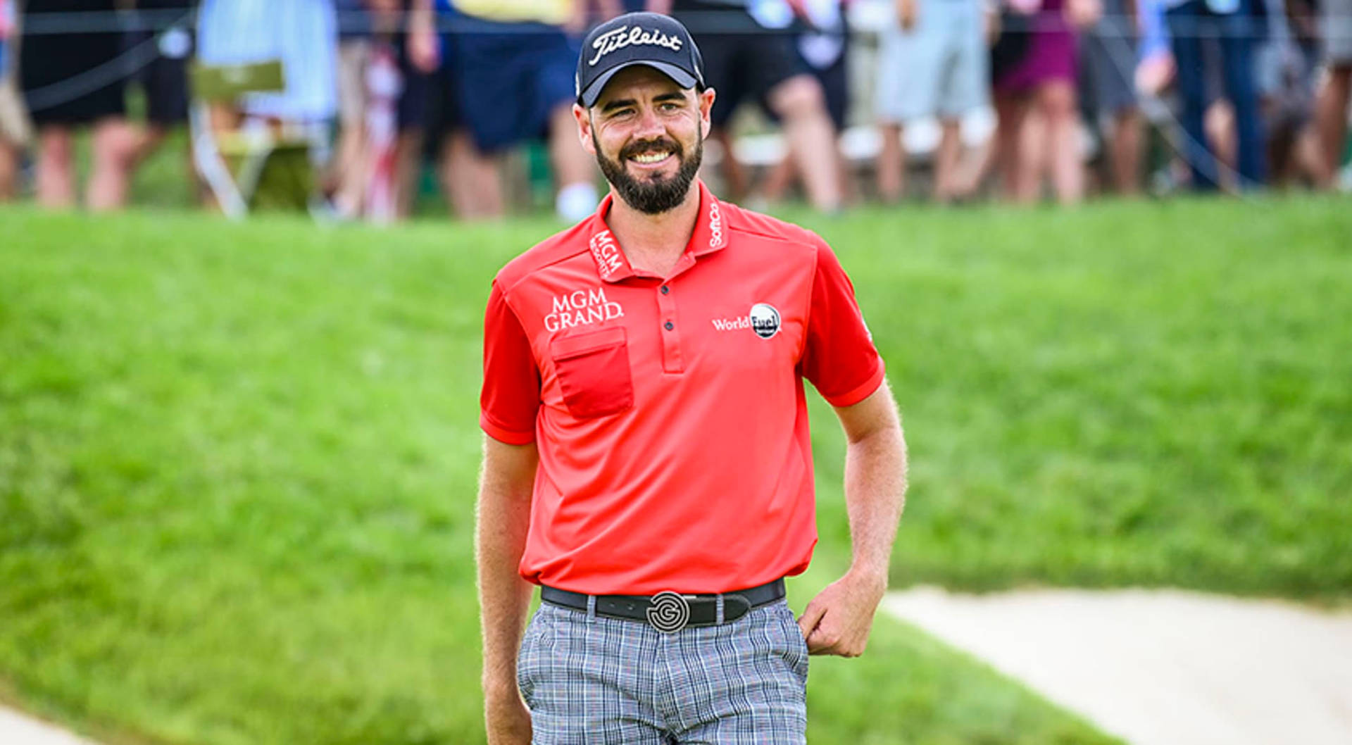 Smiling Golf Champion - Troy Merritt Background