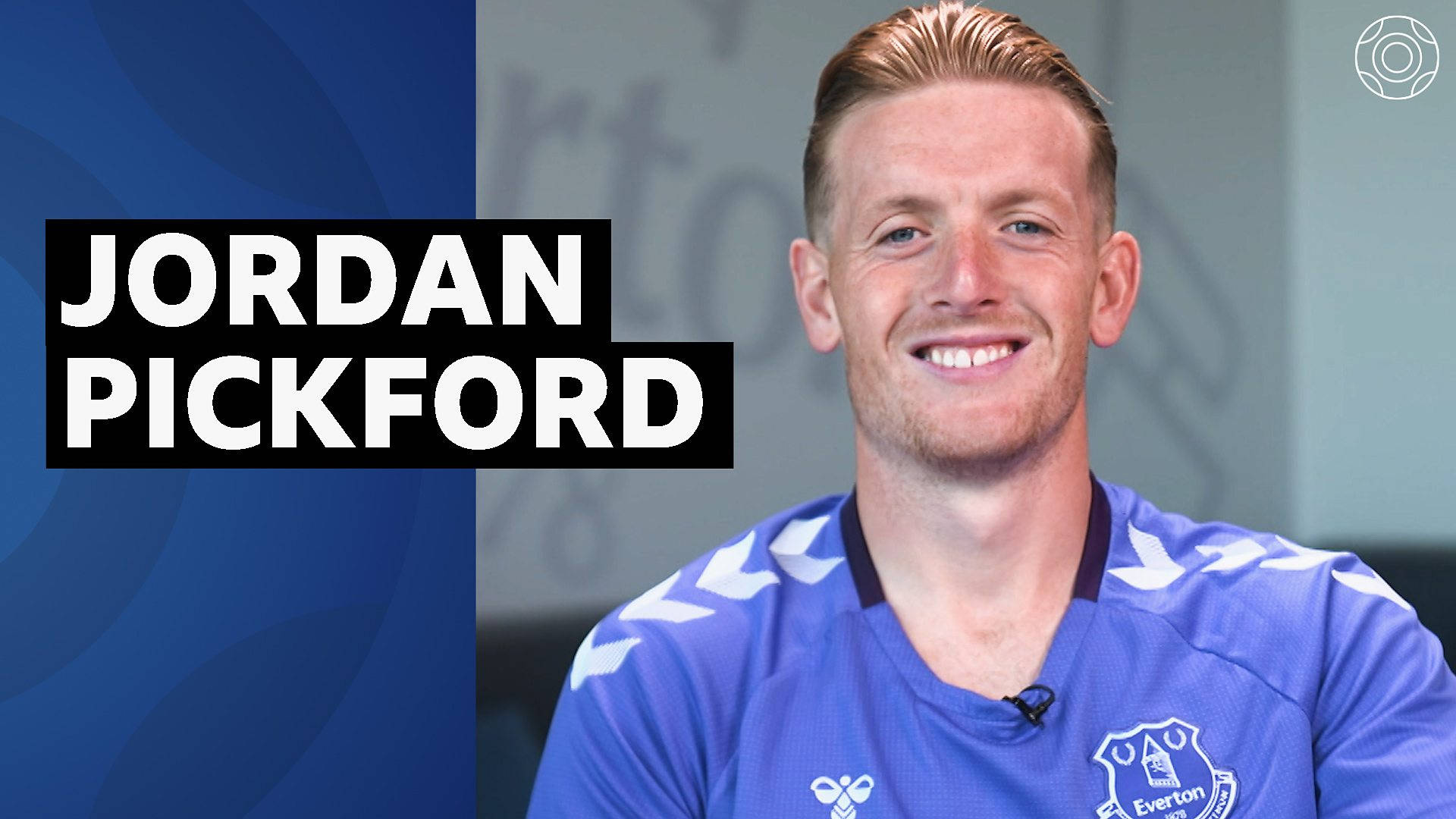 Smiling Jordan Pickford Background