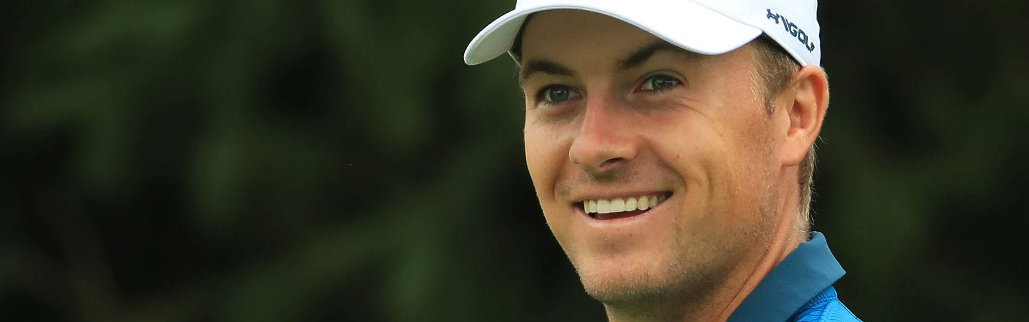 Smiling Jordan Spieth Close Up Background