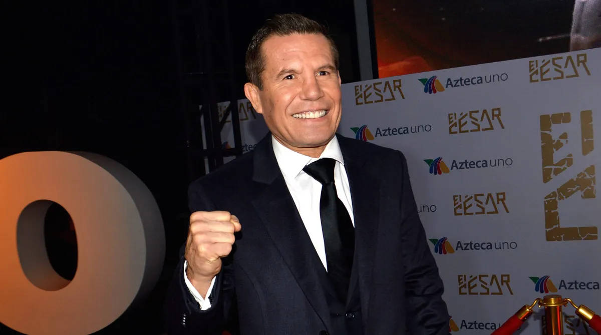 Smiling Julio Cesar Chavez Sr.