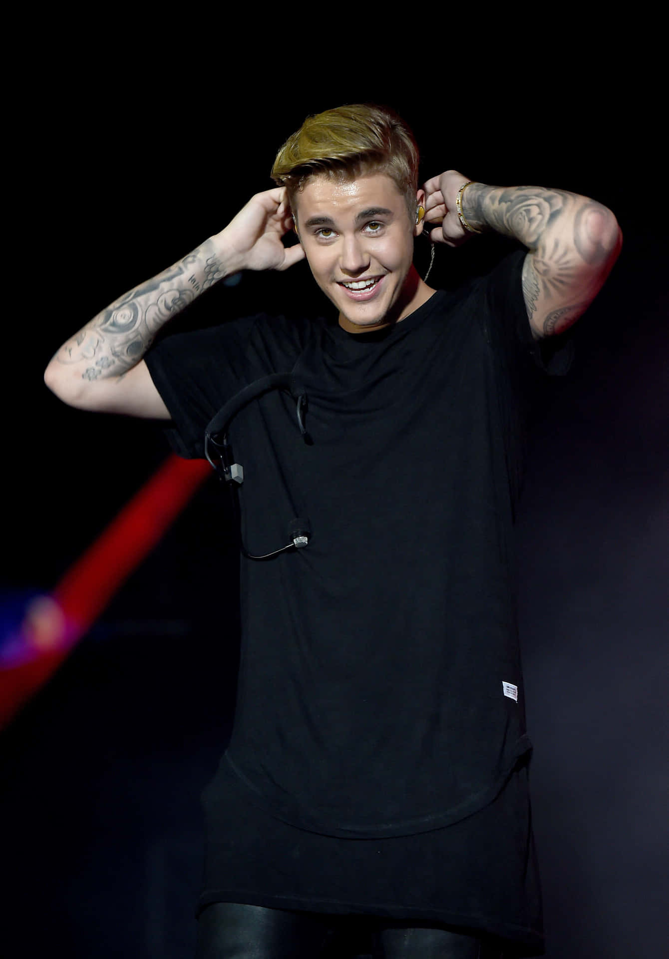 Smiling Justin Bieber 2015