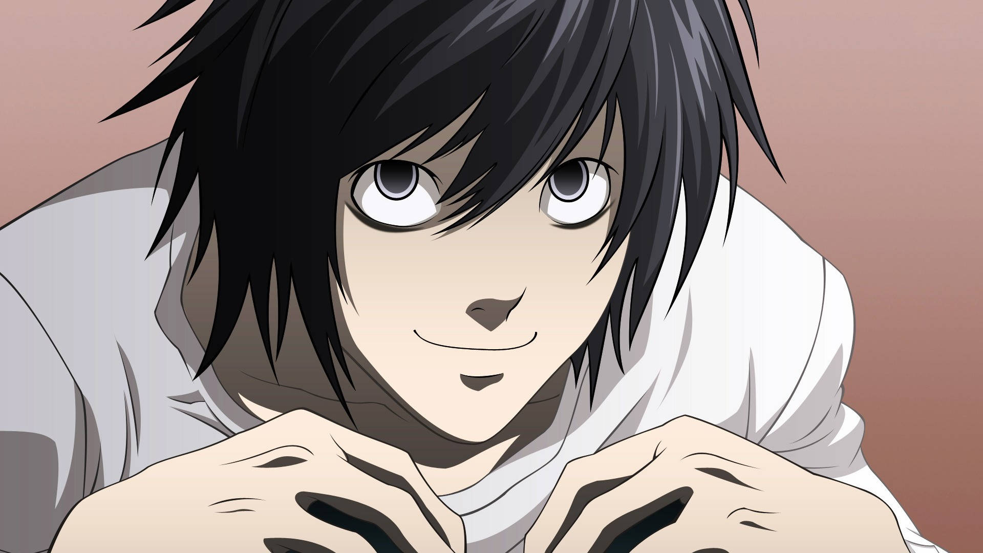 Smiling L Lawliet From Death Note Background