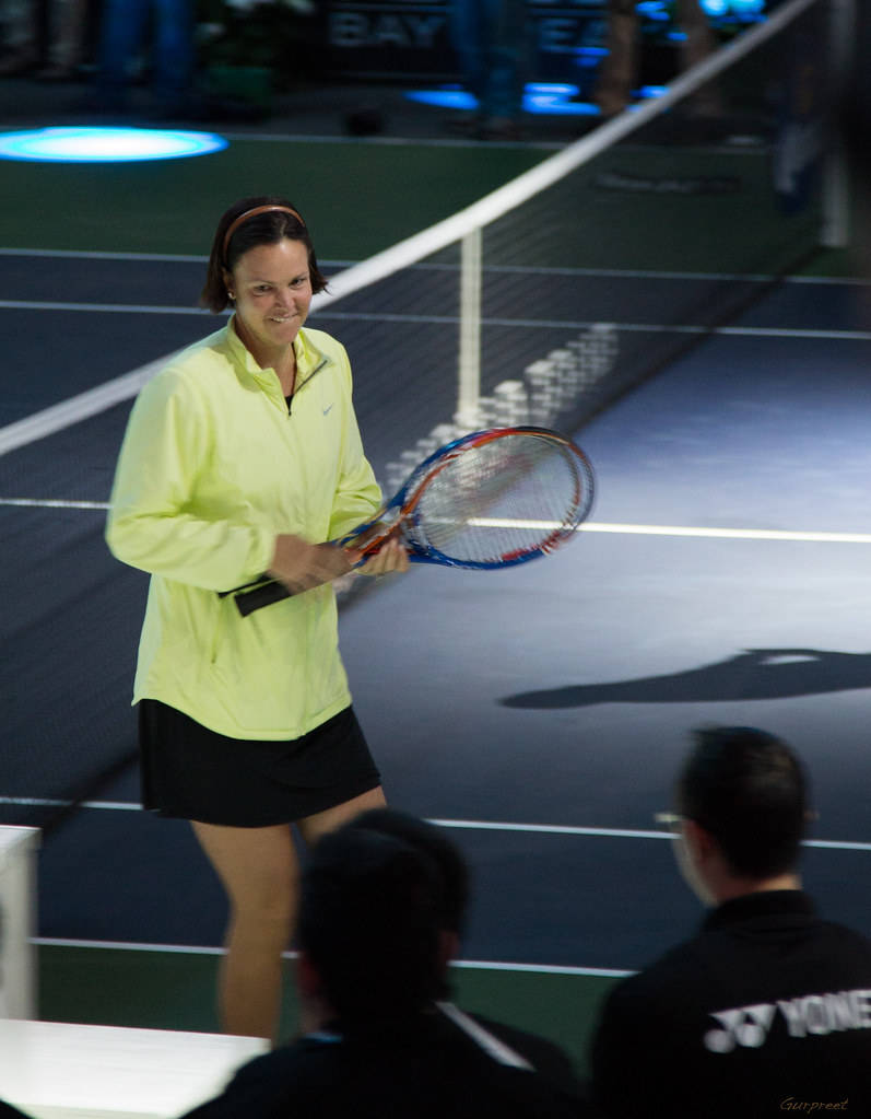 Smiling Lindsay Davenport, The American Tennis Icon Background