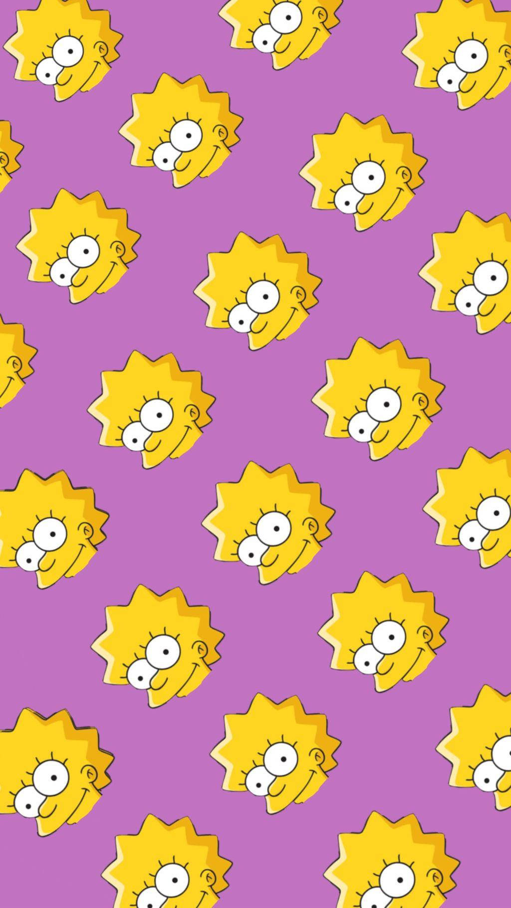 Smiling Lisa Simpson Wallpaper