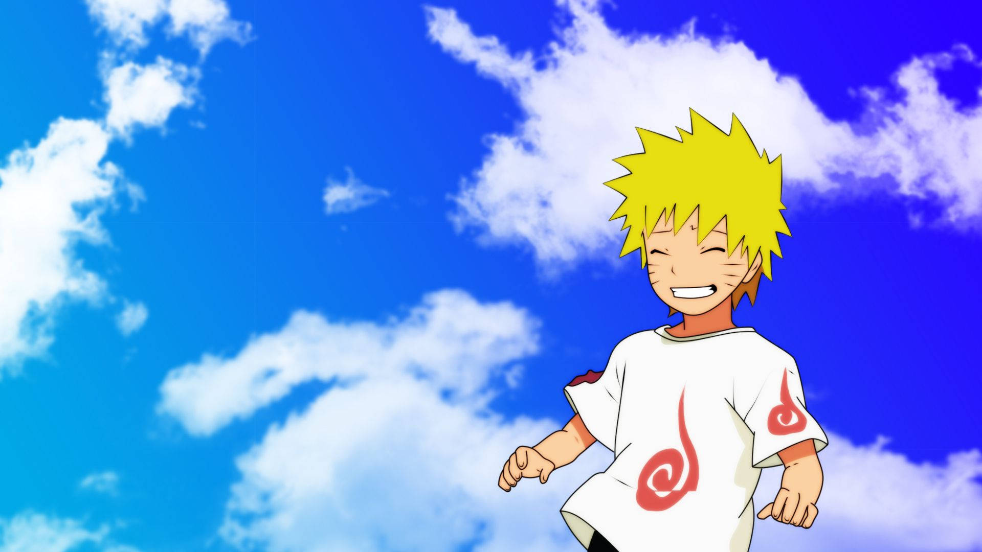 Smiling Little Naruto Background