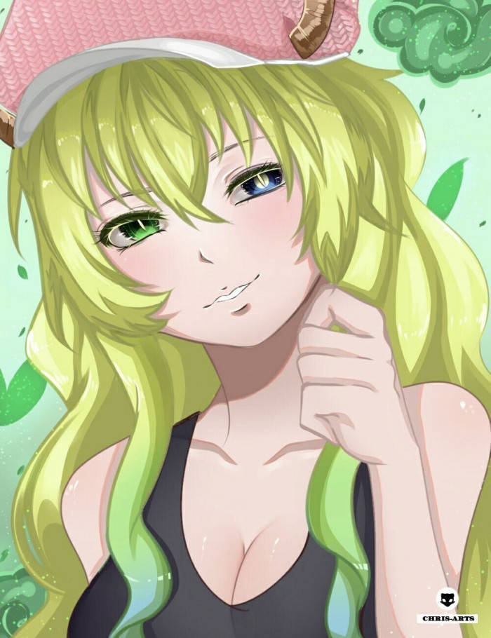 Smiling Lucoa Green Phone Background