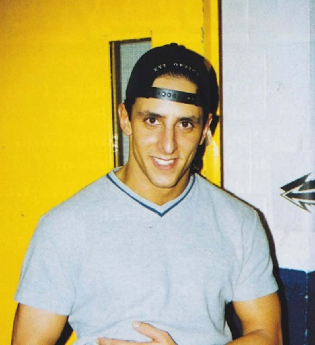 Smiling Man Backstage Background