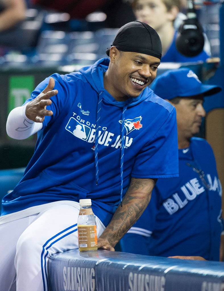 Smiling Marcus Stroman