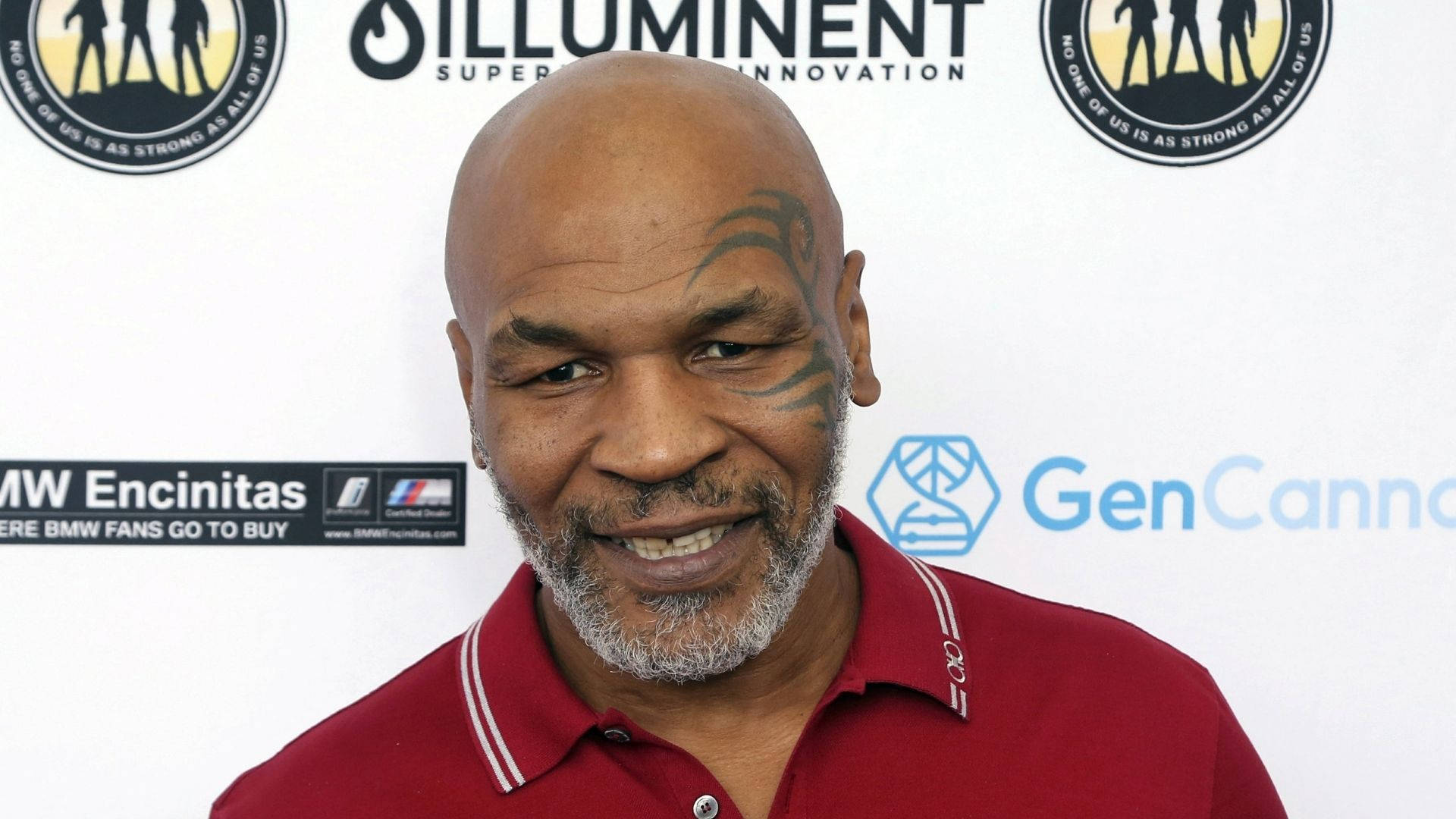 Smiling Mike Tyson Background