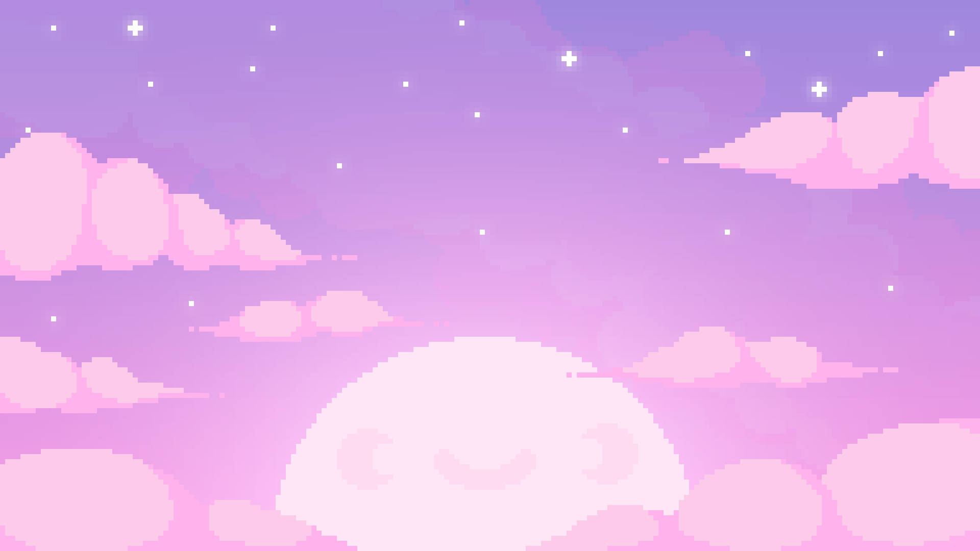 Smiling Moon Cute Aesthetic Pc Background