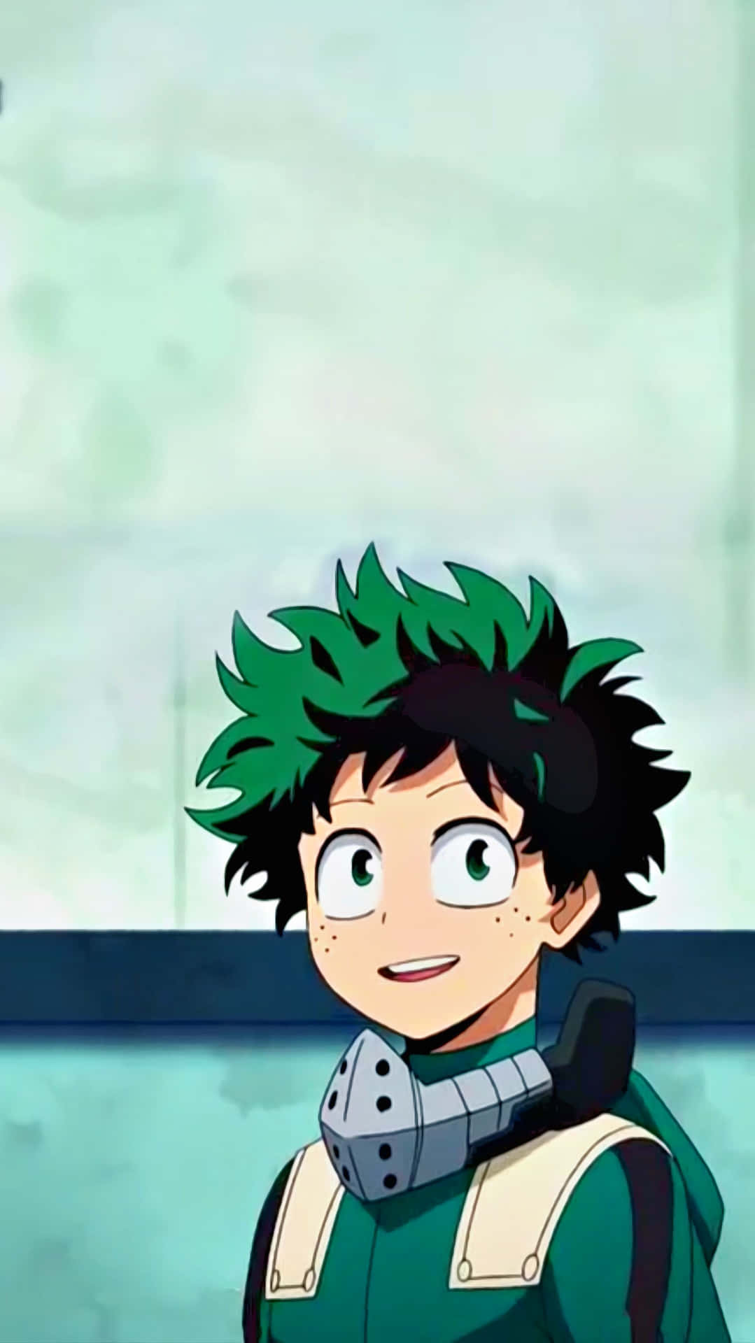 Smiling My Hero Academia Deku Phone Background