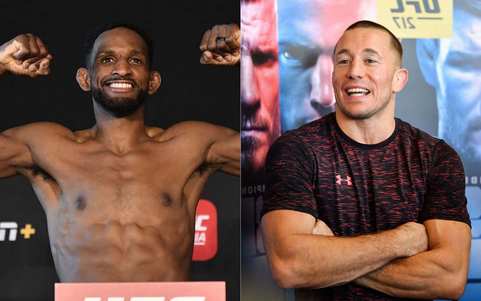 Smiling Neil Magny Background