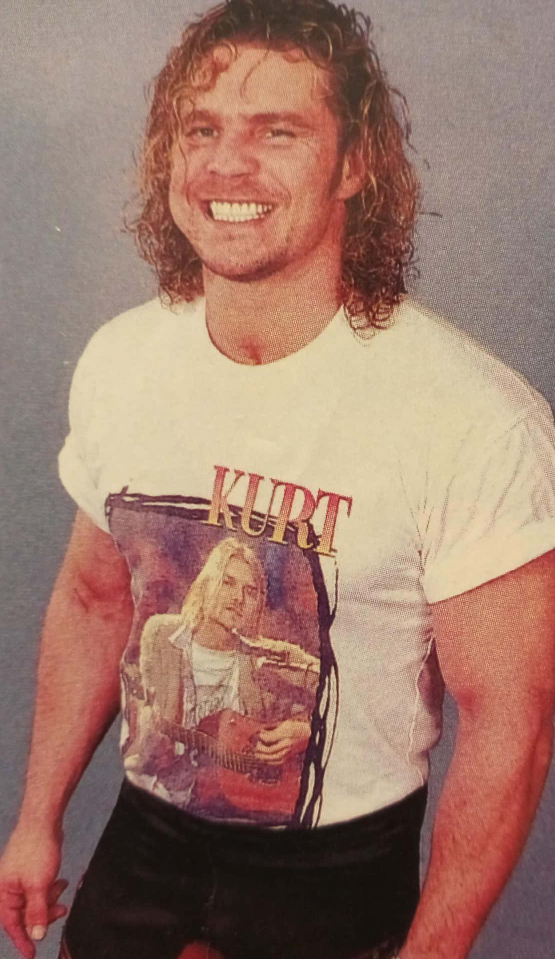 Smiling Portrait Of Wrestler Brian Pillman Background