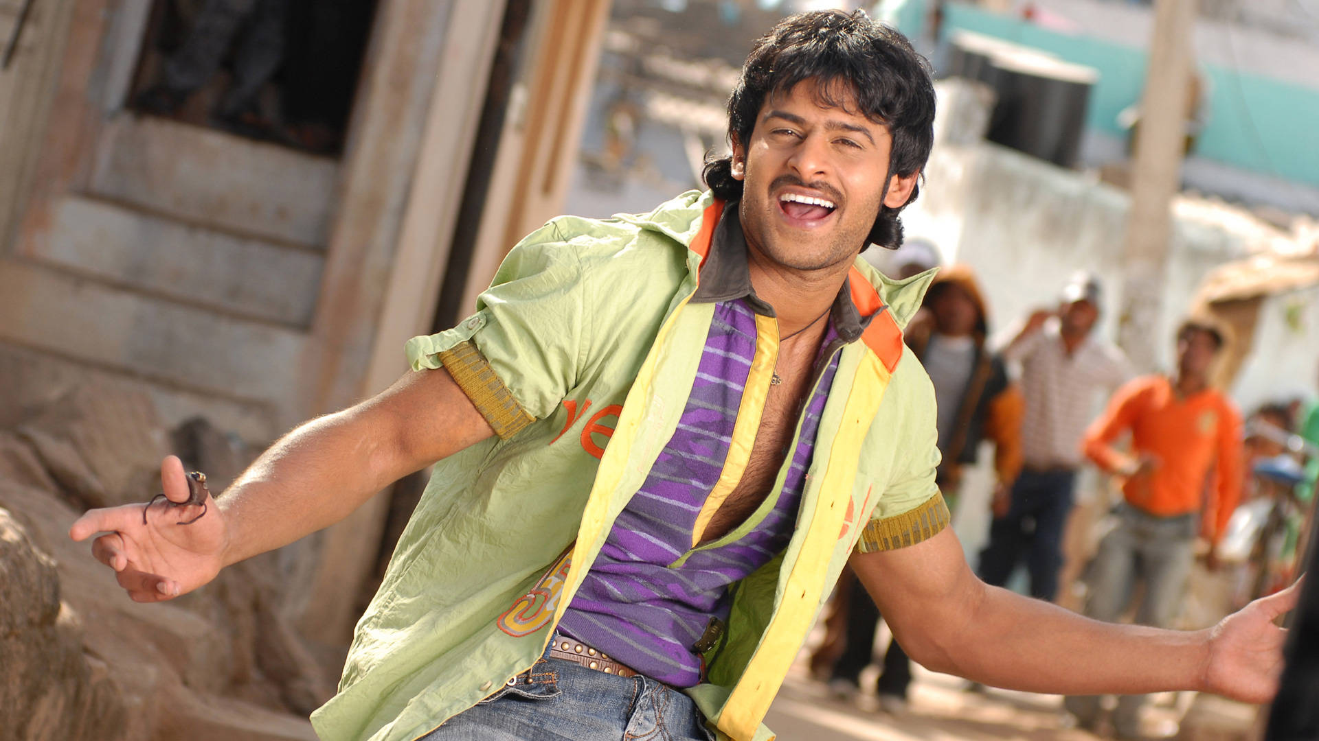 Smiling Prabhas Hd Background